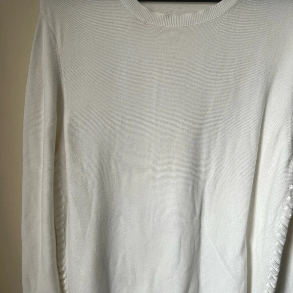 Kokun Lace Up Sides Cotton Sweater, size XL - Picture 4 of 7